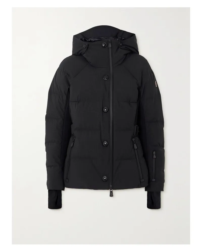 Moncler Guyane Skijacke Mit Daunenfüllung Und Kapuze - Schwarz Schwarz