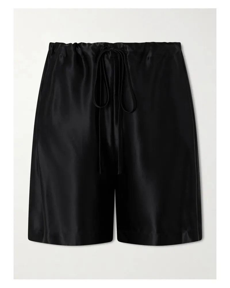 KHAITE Rohe Satin Shorts - Black Black