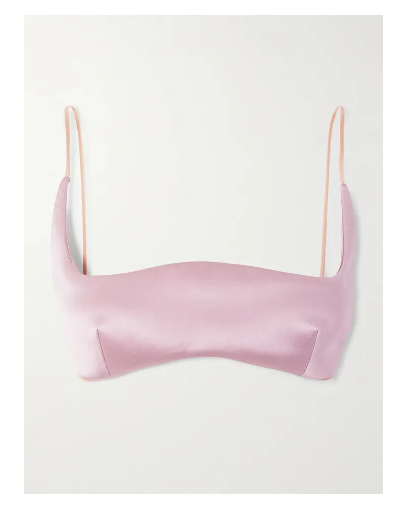 Valentino Garavani Bustier Aus Seidensatin - Pink Pink