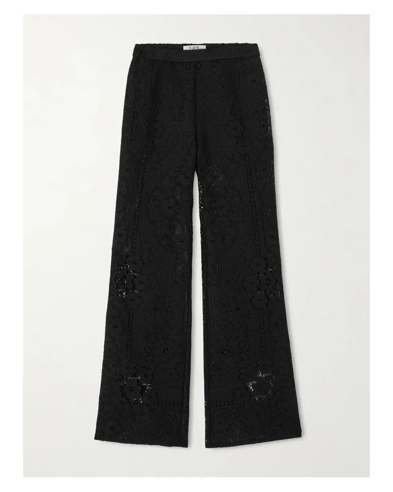 Sea Arianna Flared Lace Pants - Black Black