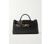 Andiamo East-west Small Intrecciato Leather Tote - Black