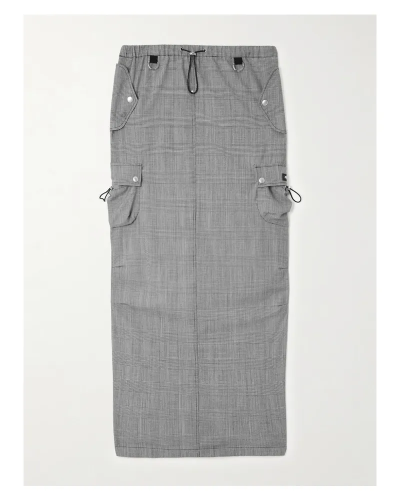 COPERNI Maxirock Aus Wolle Mit Glencheck-muster - Grau Grau