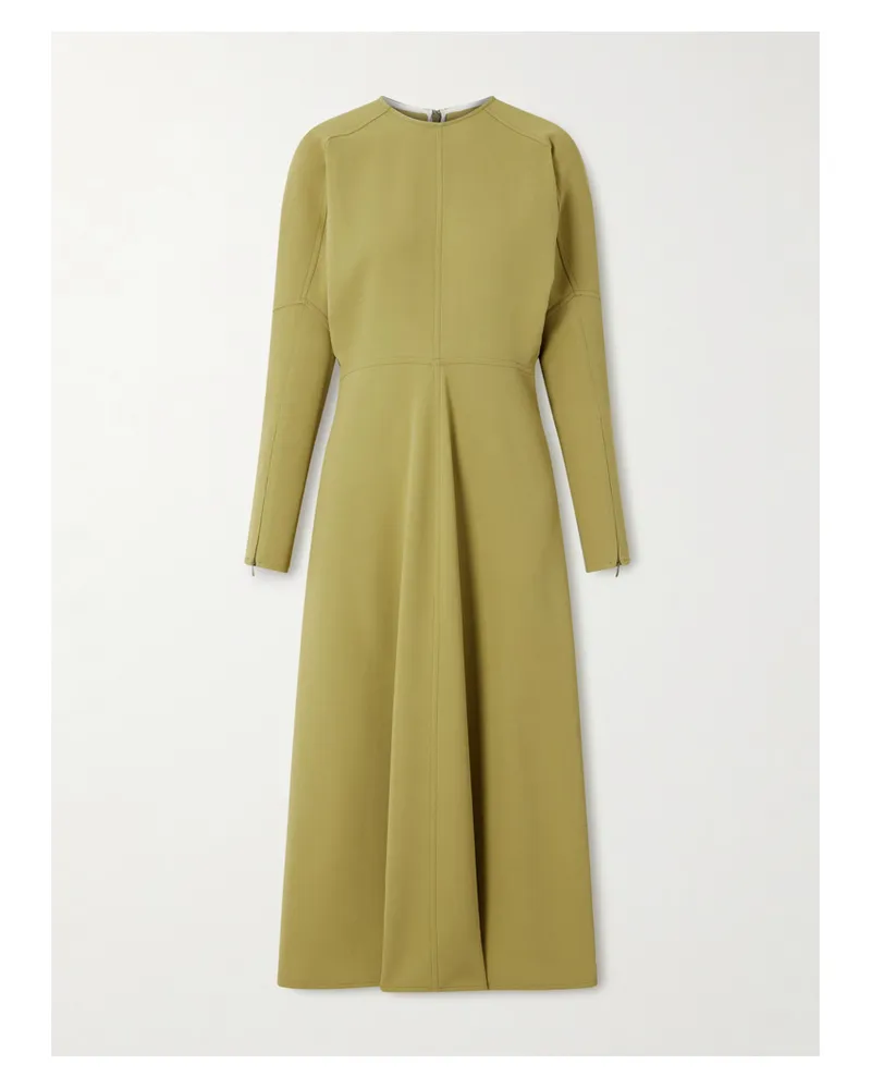 Victoria Beckham Midikleid Aus Crêpe - Grün Grün