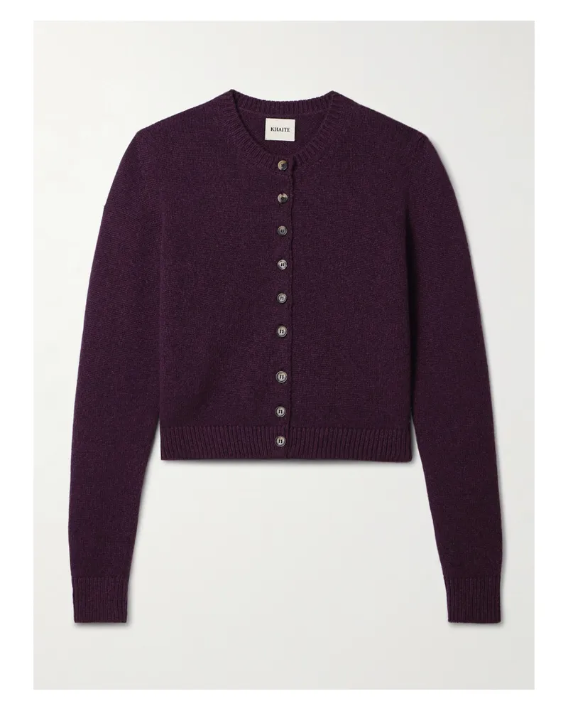 KHAITE Everheart Cardigan Aus Kaschmir - Burgunder Burgunder