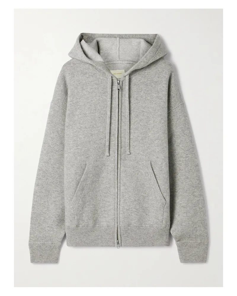 Aimé Leon Dore Cashmere-blend Zip-up Hoodie - Gray Gray