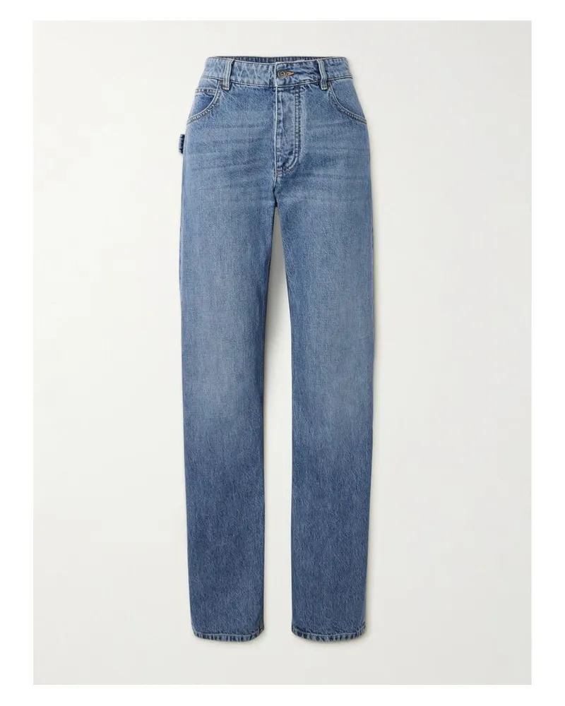 Bottega Veneta Hoch Sitzende Jeans Mit Geradem Bein - Blau Blau