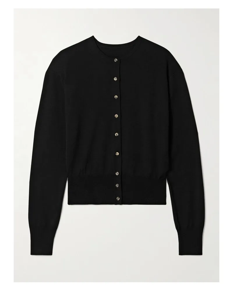 KHAITE Jackie Cardigan Aus Einer Wollmischung - Schwarz Schwarz