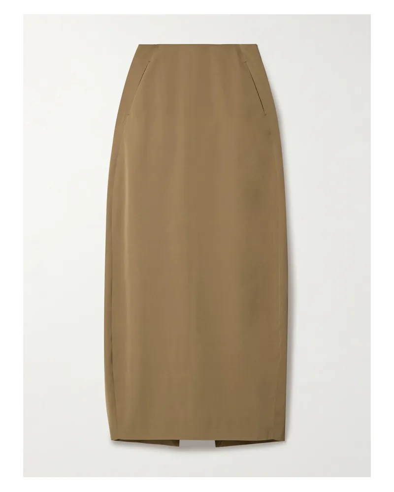 KHAITE Lauson Maxirock Aus Twill - Braun Braun