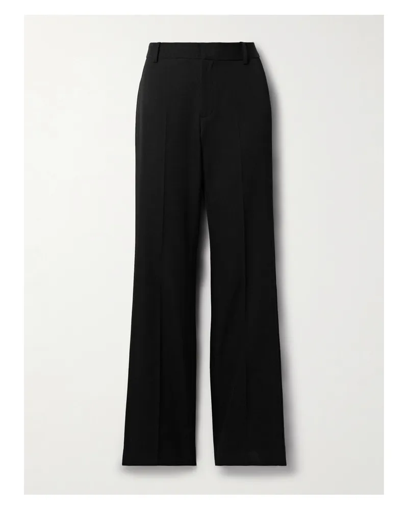 Nili Lotan Ivan Hose Mit Geradem Bein Aus Woll-twill - Schwarz Schwarz