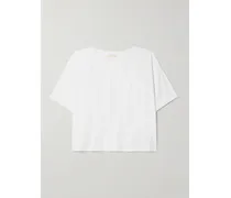 Saria Verkürztes T-shirt aus Baumwollpopeline
