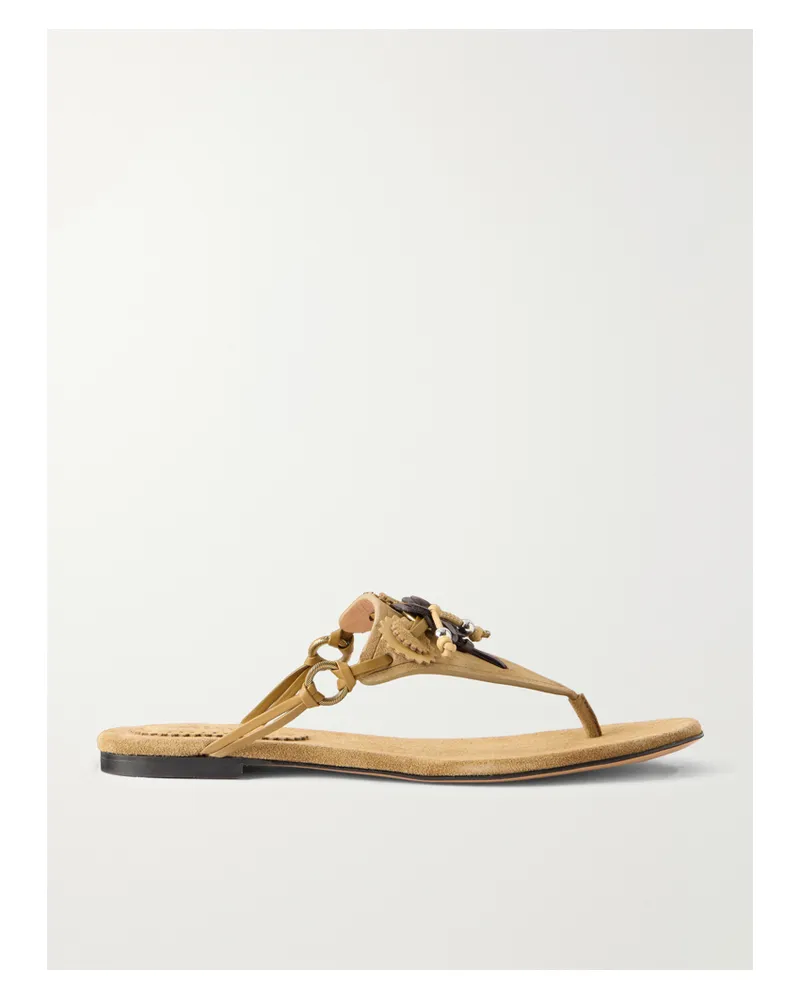 Isabel Marant Elato Suede Sandals - Brown Brown