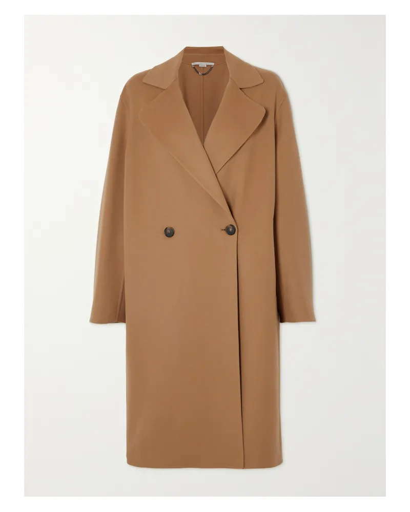 Stella McCartney Iconic Double-breasted Wool Coat - Brown Brown