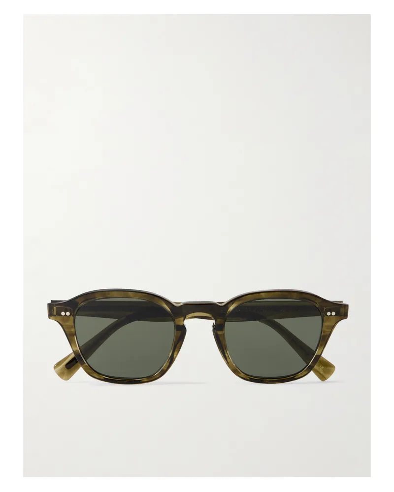 Oliver Peoples Eyles Round-frame Acetate Sunglasses - Green Green