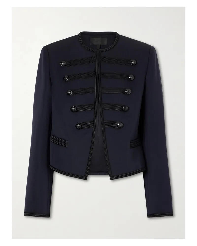 Nili Lotan Blondie Wool-gabardine Jacket - Blue Blue