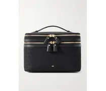 Vanity Kit Kosmetiktasche Aus Jacquard Mit Lederbesätzen - Schwarz