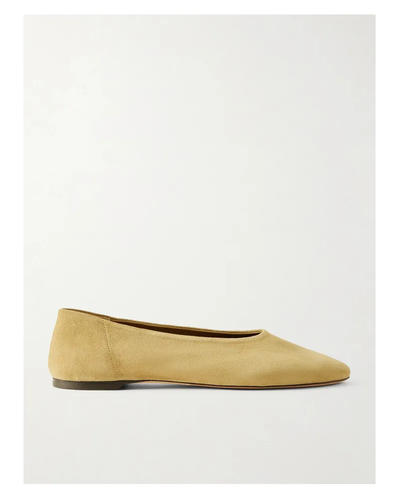 Totême Slip Suede Ballet Flats - Neutrals Neutrals