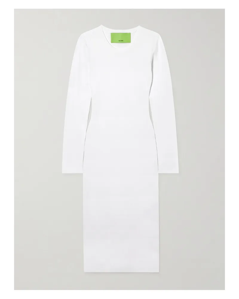 GAUGE81 Huela Midikleid Aus Strick - Weiß Weiß