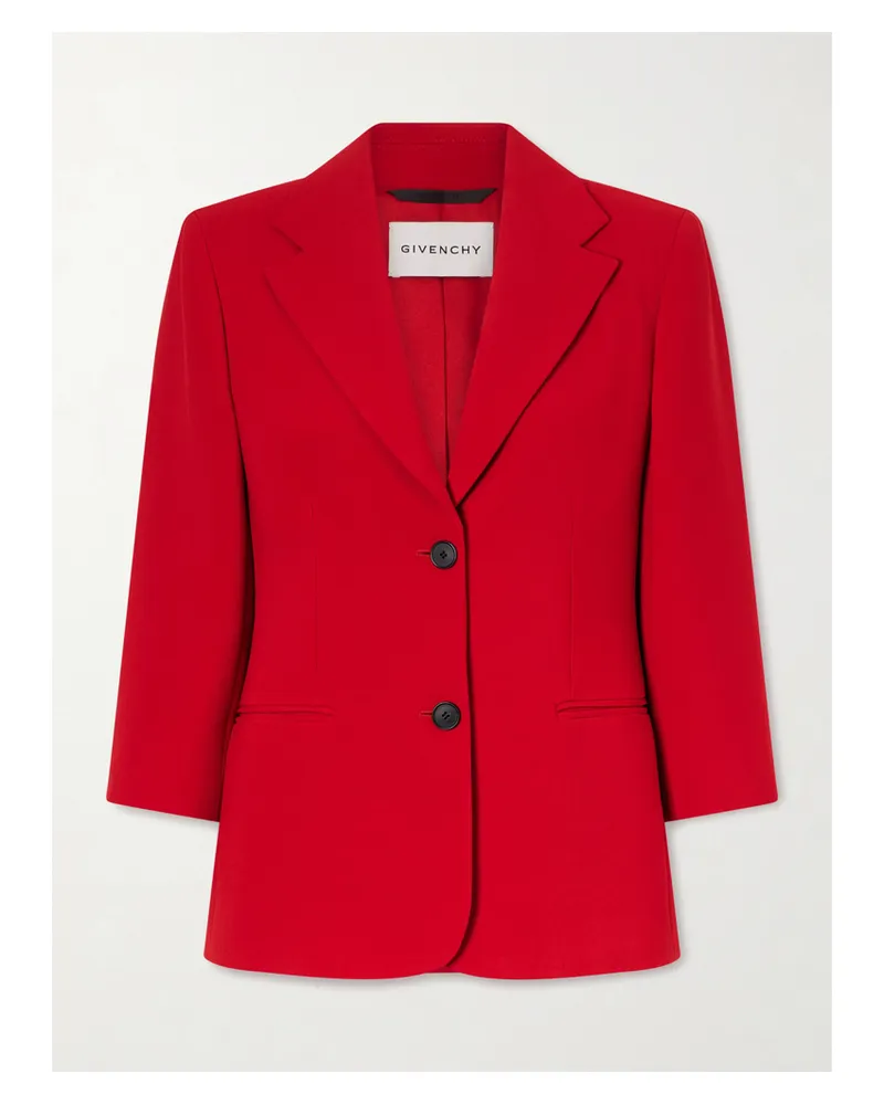 Givenchy Crepe-cady Blazer - Red Red