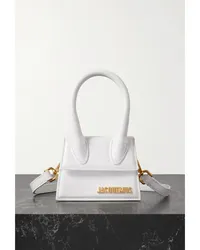 Jacquemus Le Chiquito Mini Tote aus Leder Weiß