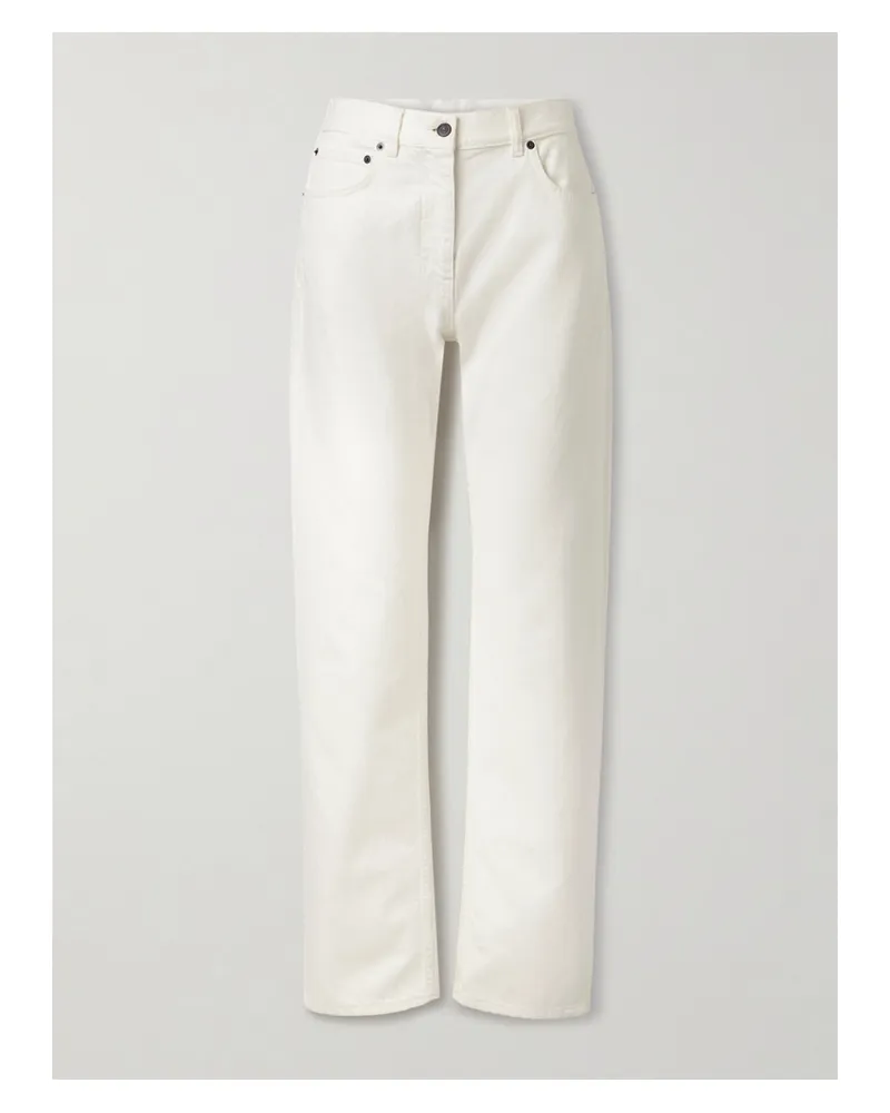 The Row Burty Low-rise Straight-leg Jeans - White White