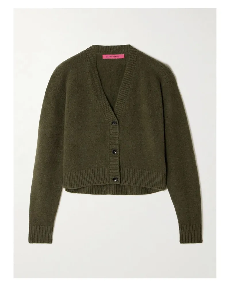 The Elder Statesman Verkürzter Cardigan Aus Kaschmir - Grün Grün