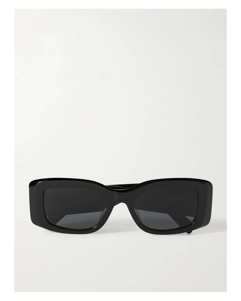 Celine Triomphe Oversized Square-frame Acetate Sunglasses - Black Black