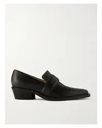 Proenza Schouler Bronco Loafers aus Leder Schwarz