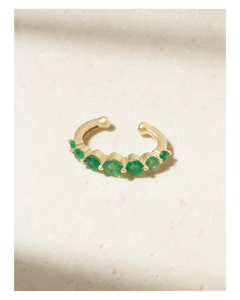 SHAY Ear Cuff Aus 18 karat Gold Mit Smaragden - Grün Grün