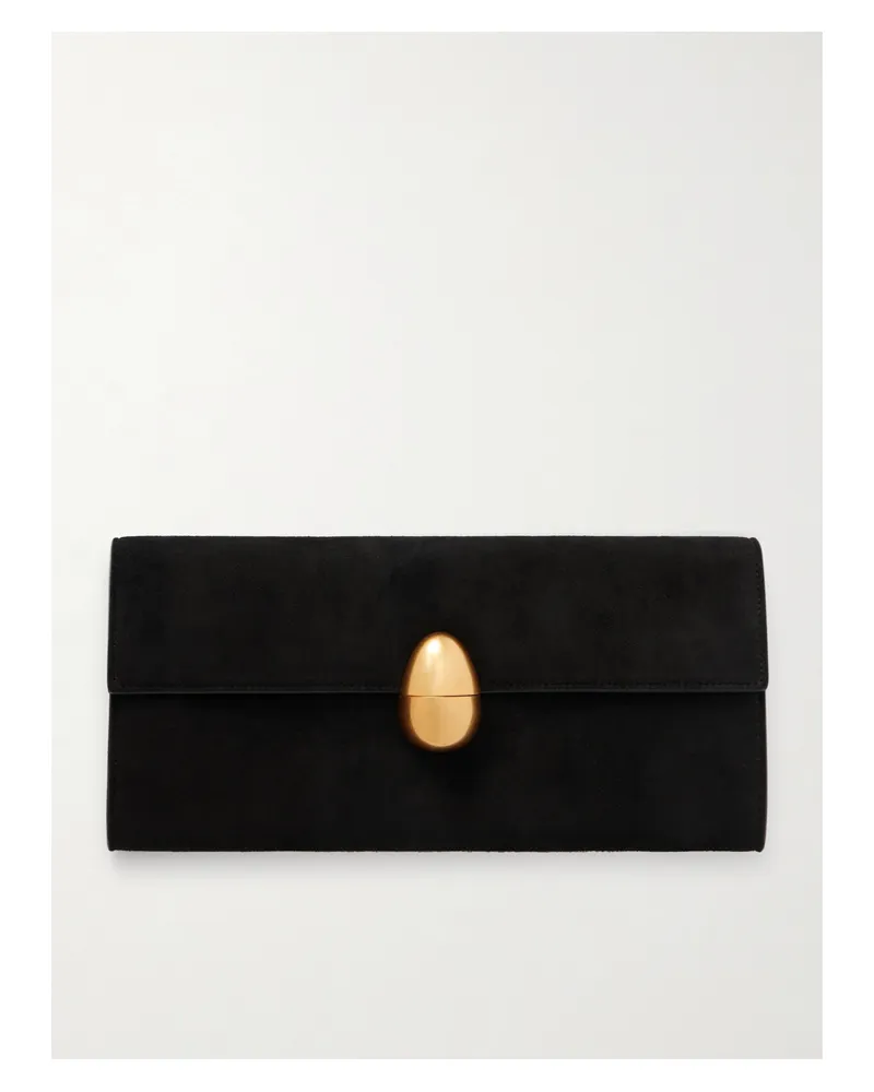 NEOUS Phoenix Suede Clutch - Black Black