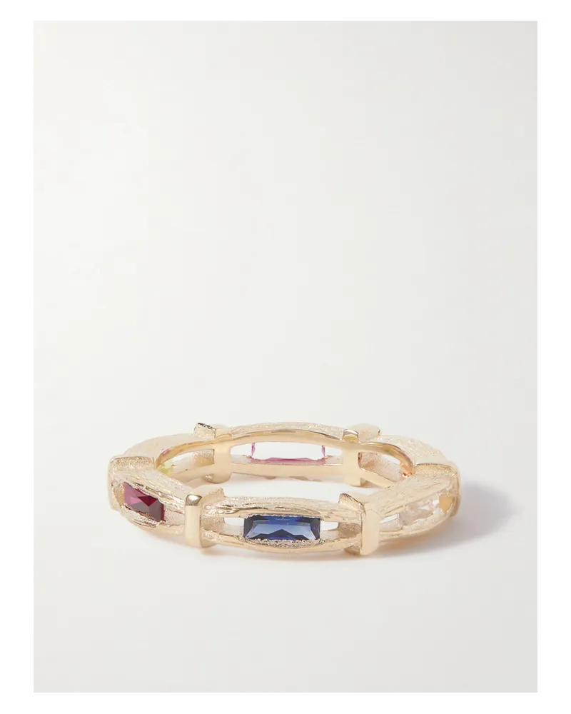 BLEUE BURNHAM Bound Oak Ring aus Recyceltem 9 Karat Gold