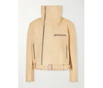 Leather Biker Jacket - Multi