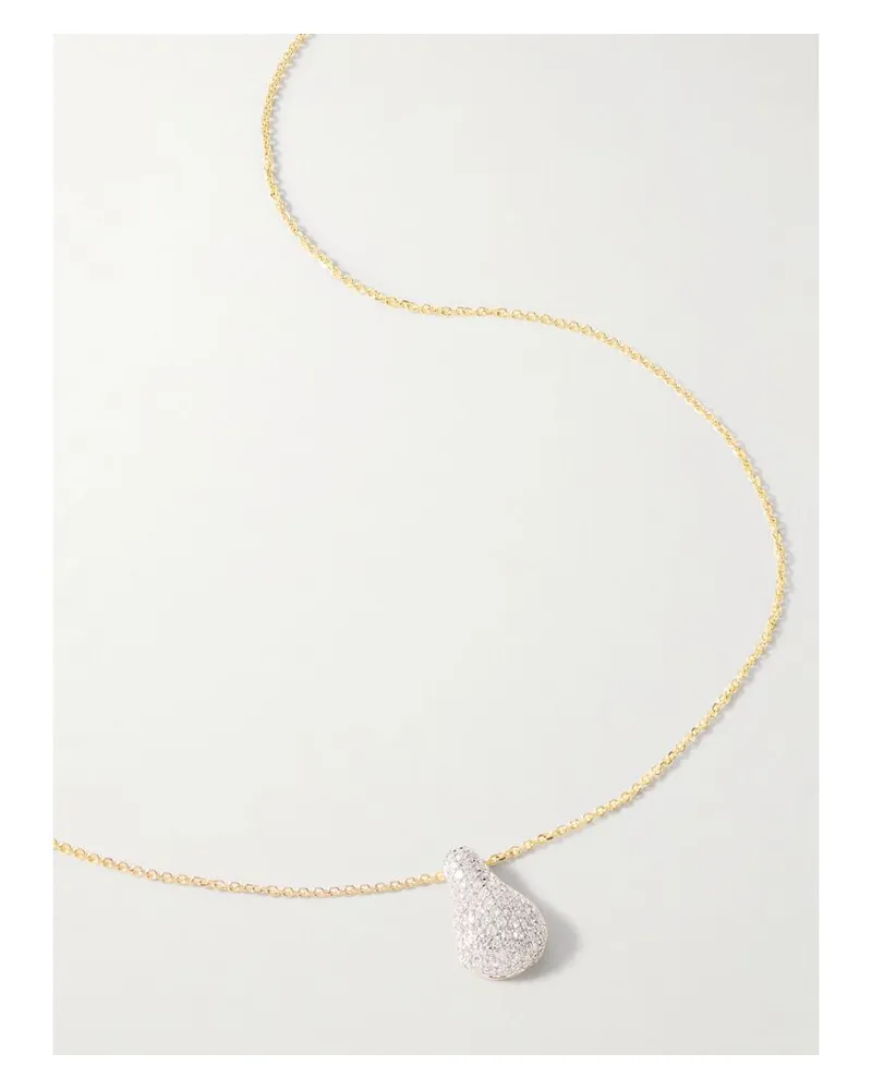 Stone & Strand Kette Aus 14 Karat Gold Mit Diamanten Gold