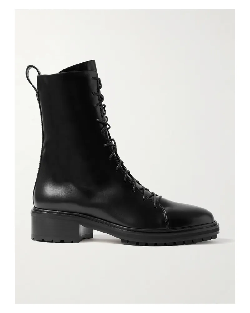 aeyde Isa Ankle Boots Aus Leder - Schwarz Schwarz