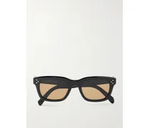 D-frame Acetate Sunglasses - Black