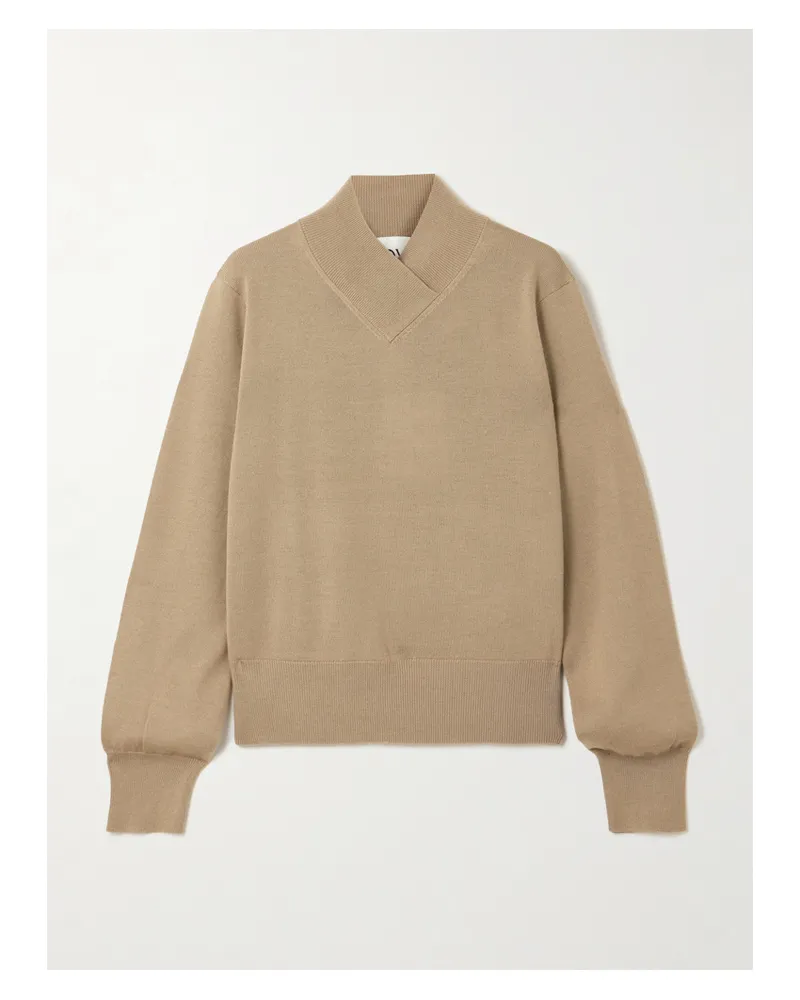 TOVE Detta Pullover Aus Einer Merinowoll-seidenmischung - Neutral Neutral