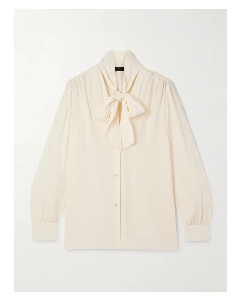 Nili Lotan Colt Schluppenbluse Aus Crêpe De Chine Aus Seide - Neutral Neutral