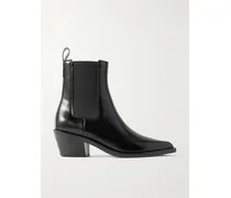 Wylie Dover 45 Glossed-leather Chelsea Boots - Black