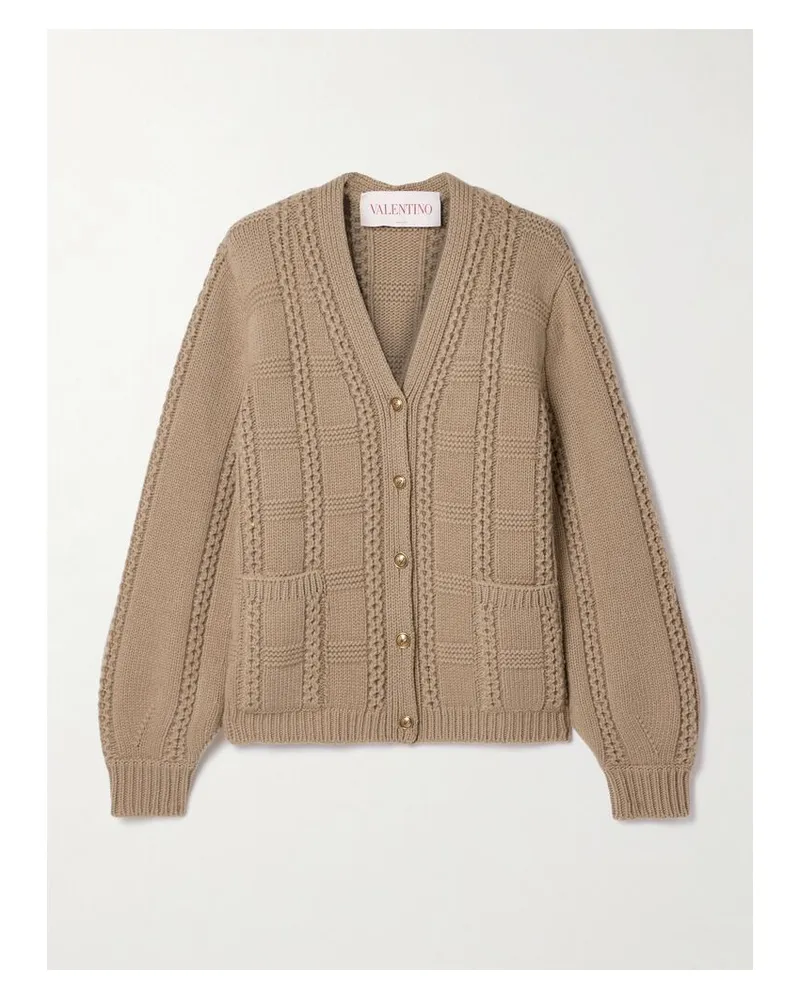 Valentino Garavani Cardigan Aus Wolle - Braun Braun