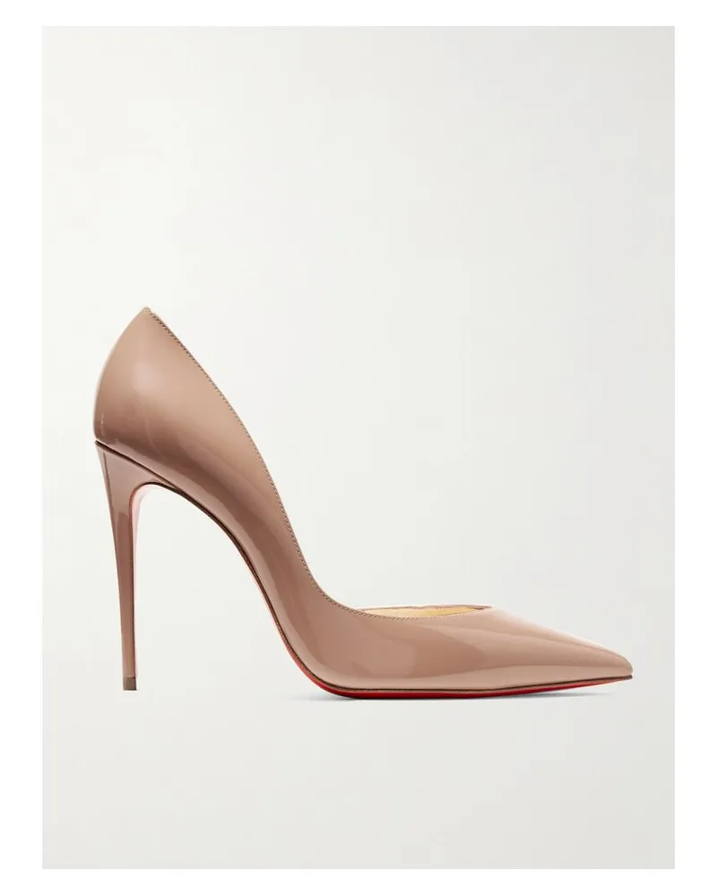 Christian Louboutin Iriza 100 Pumps Aus Lackleder - Neutral Neutral