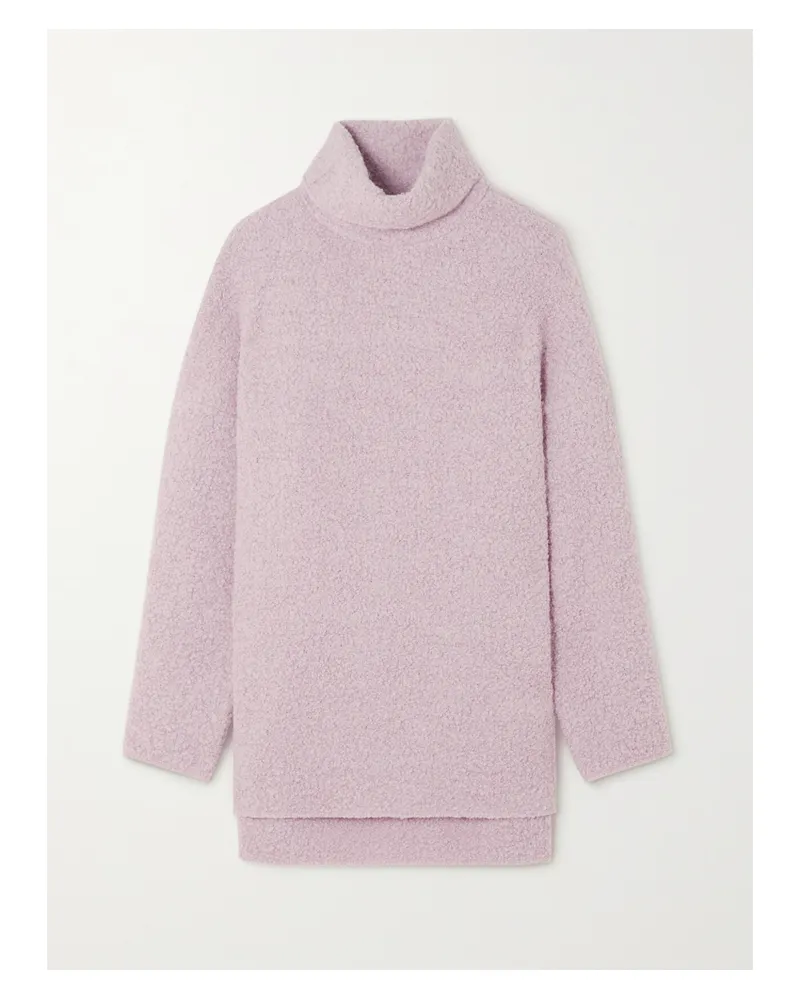 GAUCHERE Pullover Aus Bouclé Aus Einer Alpakawollmischung Mit Rollkragen - Lila Lila