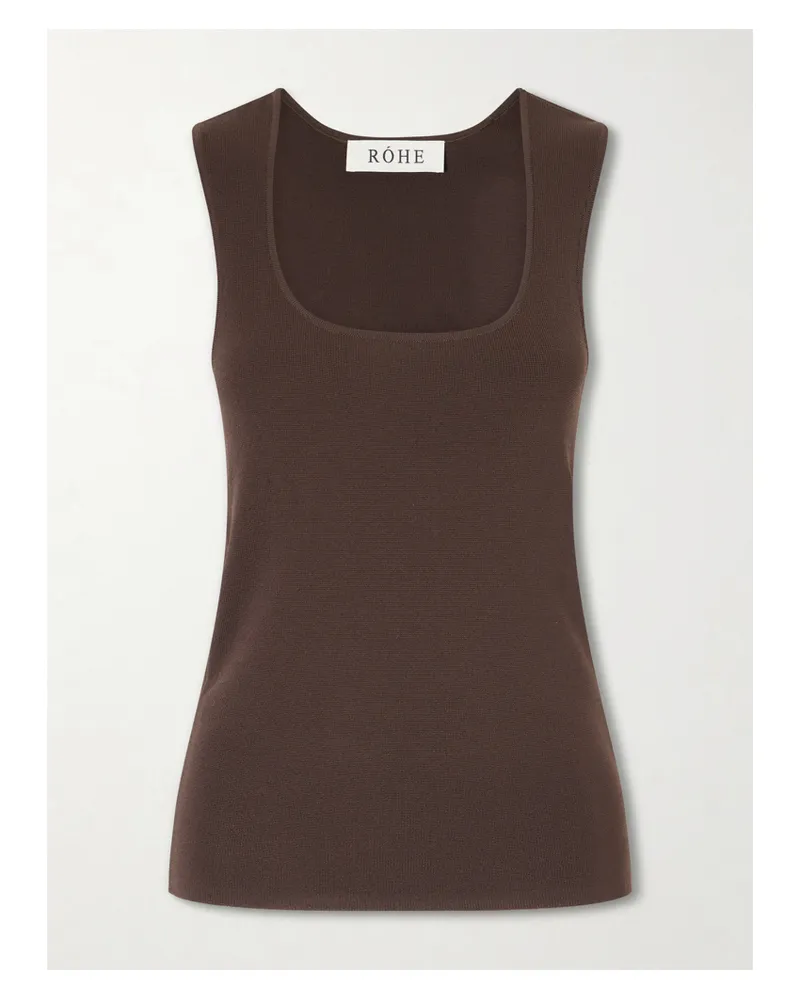 Róhe Tanktop Aus Strick - Braun Braun