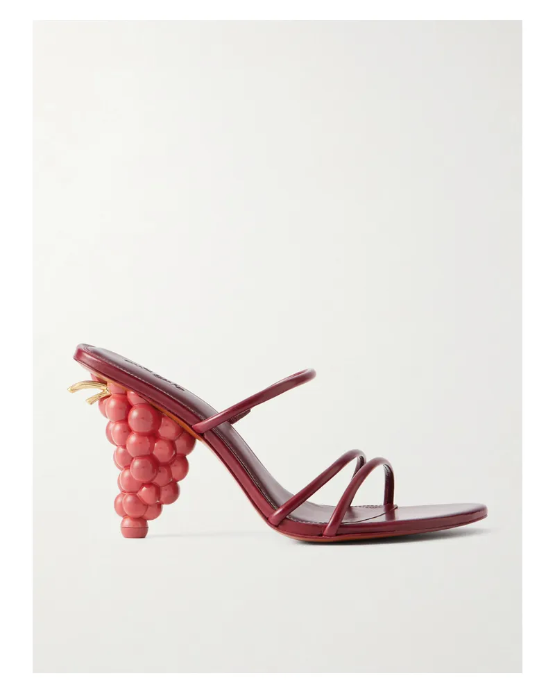 Cult Gaia Grape Mules Aus Leder - Rot Rot