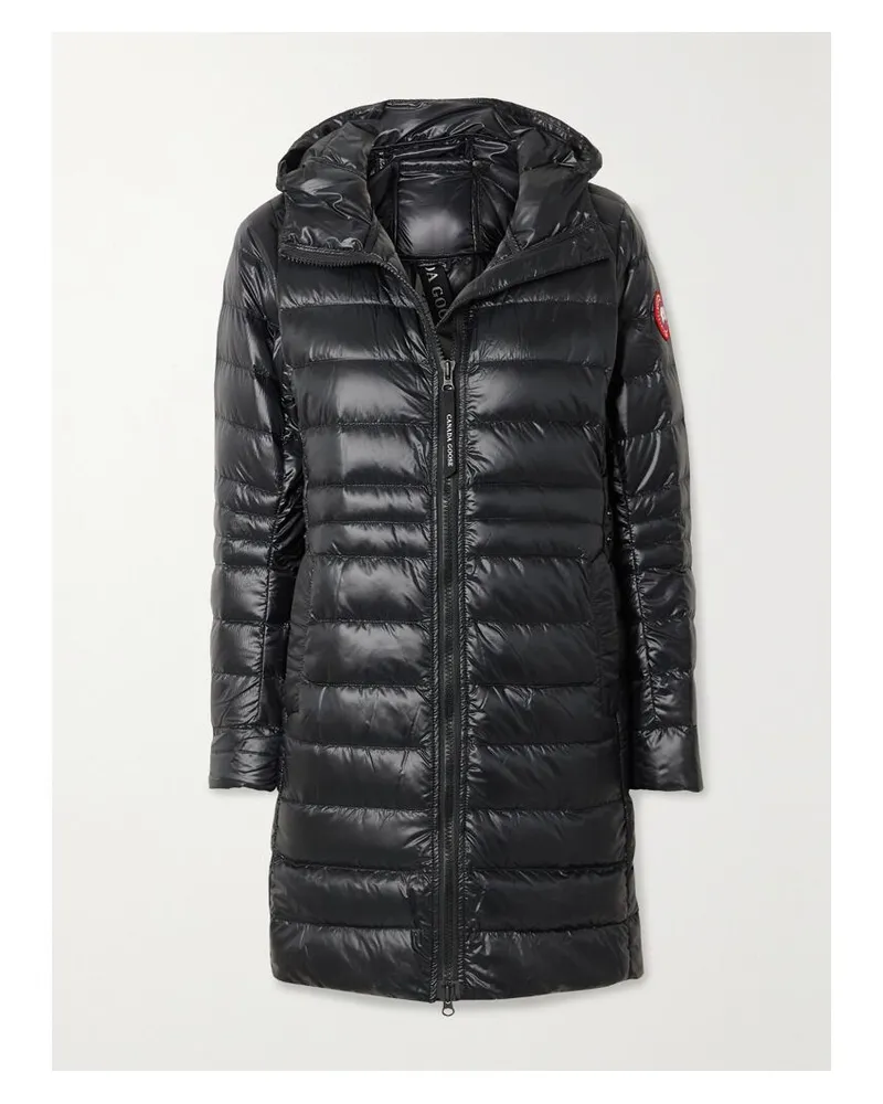 Canada Goose Cypress Daunenjacke Aus Gestepptem Shell Mit Kapuze - Schwarz Schwarz