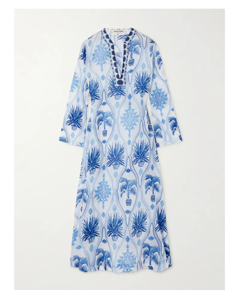 Emporio Sirenuse Giada Kaftan Aus Bedruckter Baumwolle - Blau Blau