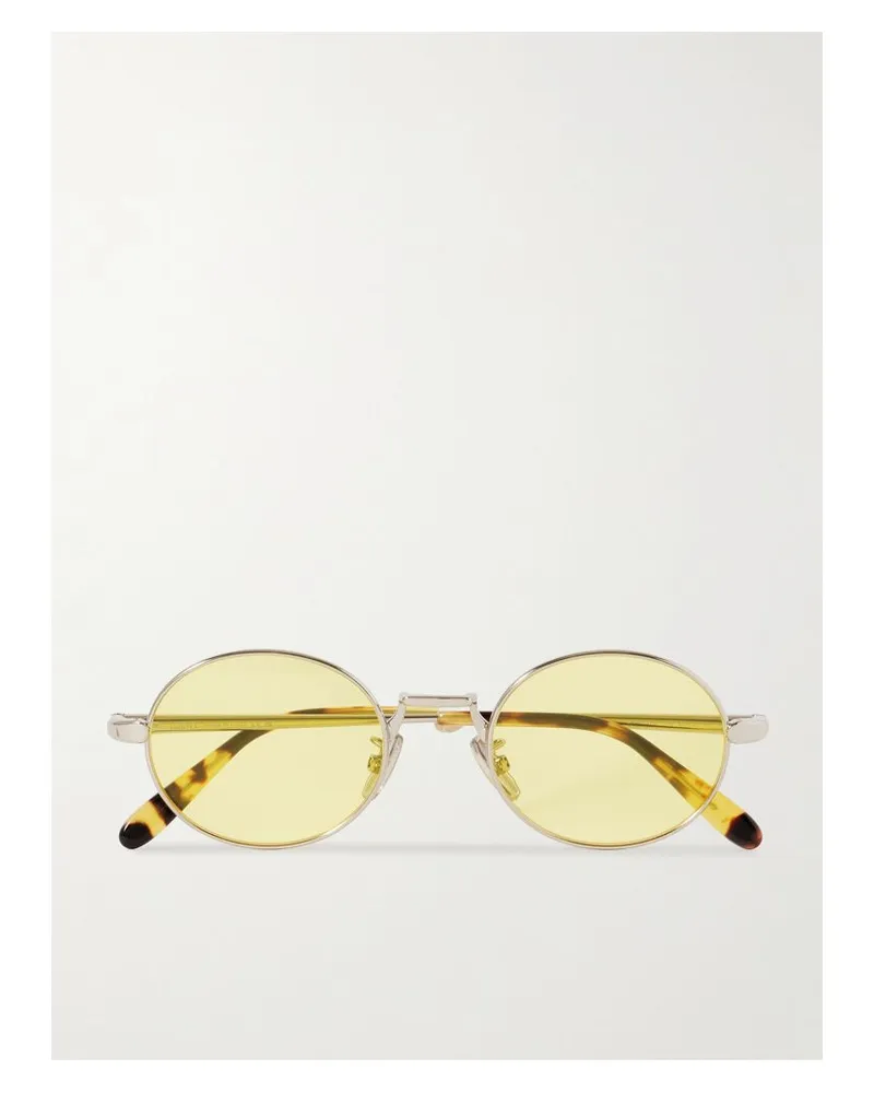 Loewe Silberfarbene Sonnenbrille Mit Rundem Rahmen Silber