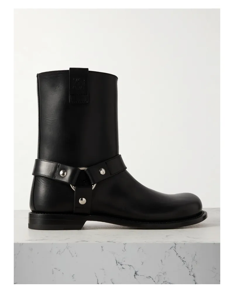 Loewe Paula's Ibiza Ankle Boots Aus Leder - Schwarz Schwarz