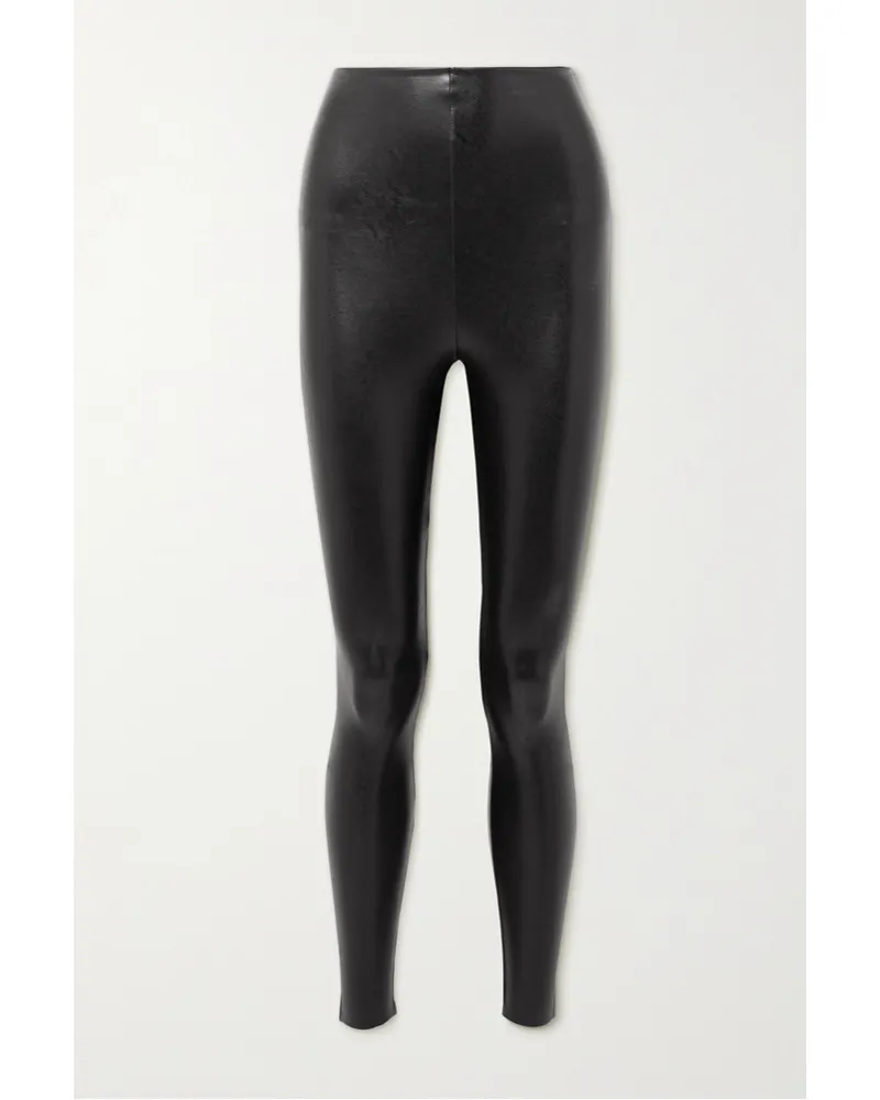 Commando Leggings aus Stretch-kunstleder Schwarz