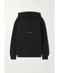 Saint Laurent Hoodie aus Baumwoll-jersey mit Print Schwarz