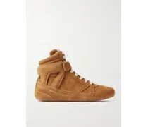 Senny Suede High-top Sneakers - Brown