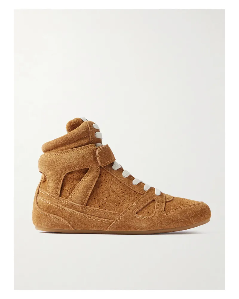 Isabel Marant Senny Suede High-top Sneakers - Brown Brown